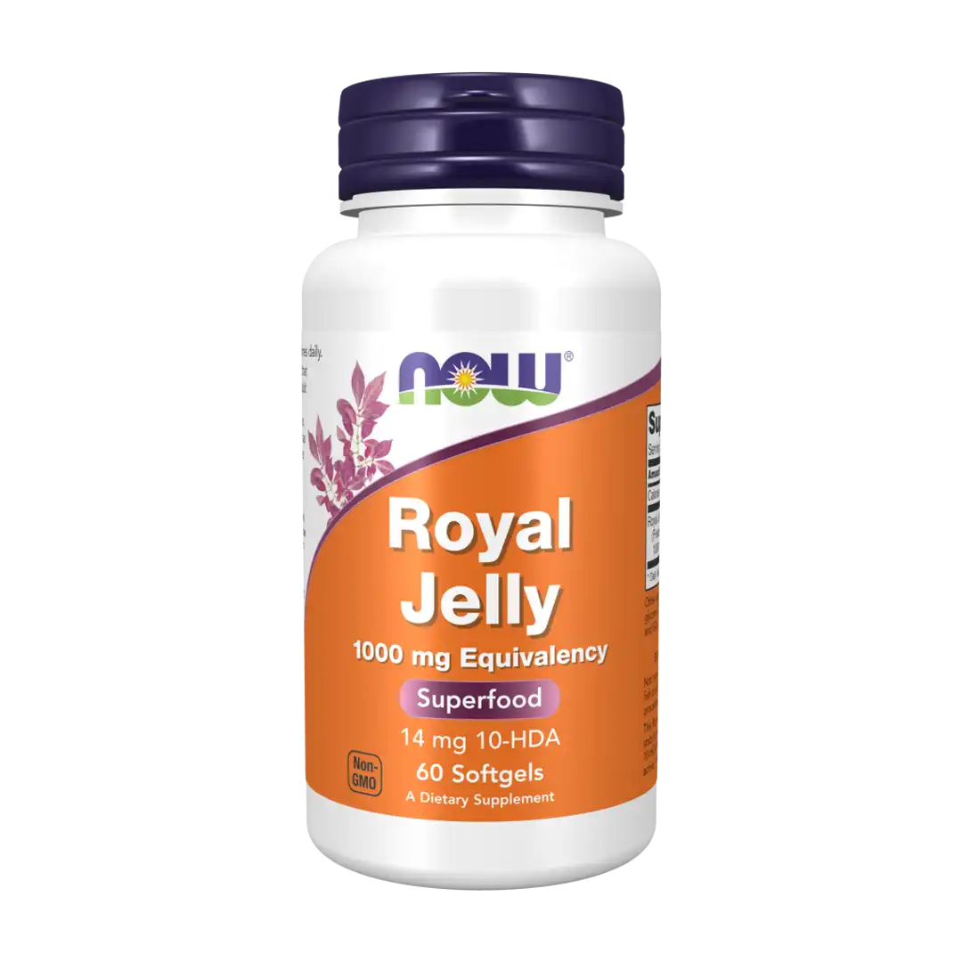 NOW Foods Royal Jelly 1000mg Softgels, 60's