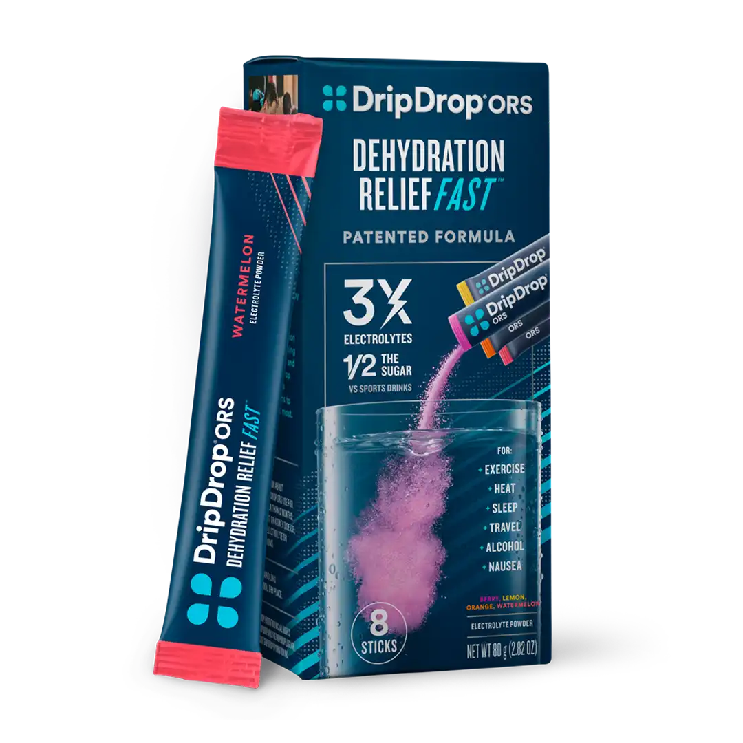 DripDrop Dehydration Relief Fast Sticks, 8 Sticks