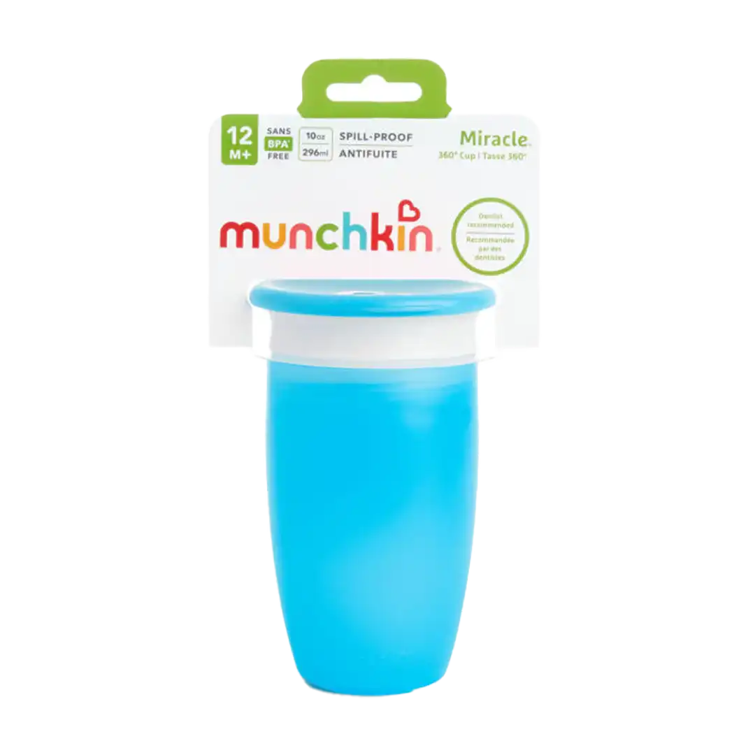 Munchkin Miracle 360° Degree Sippy Cup with Lid 296ml, Assorted