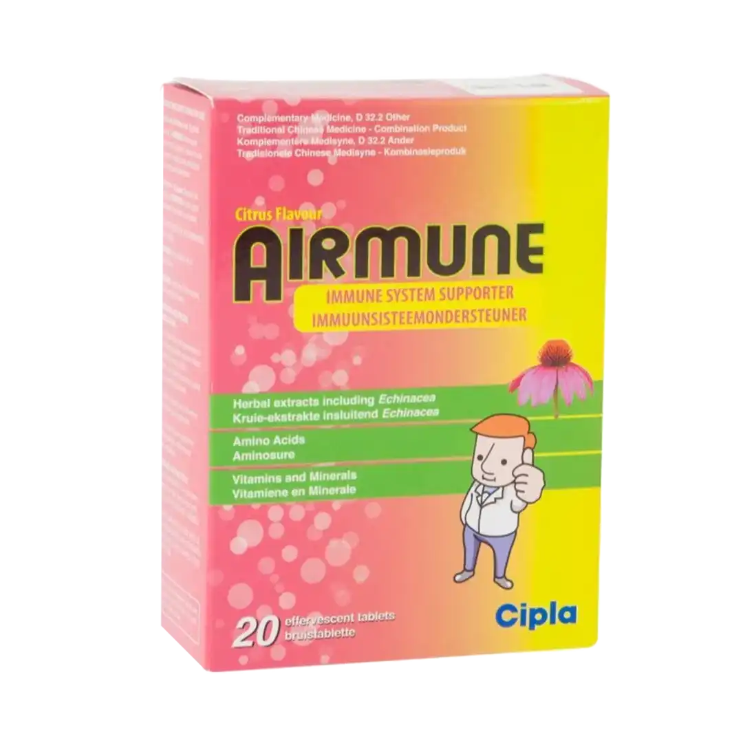 Airmune Effervescent Tablets Citrus, 20's