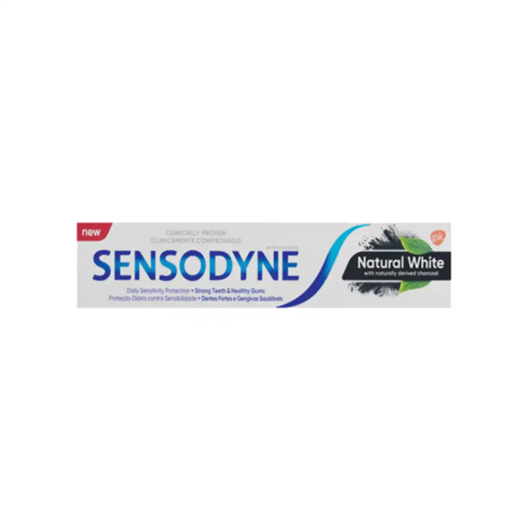 Sensodyne Natural White Whitening Toothpaste Charcoal, 75ml