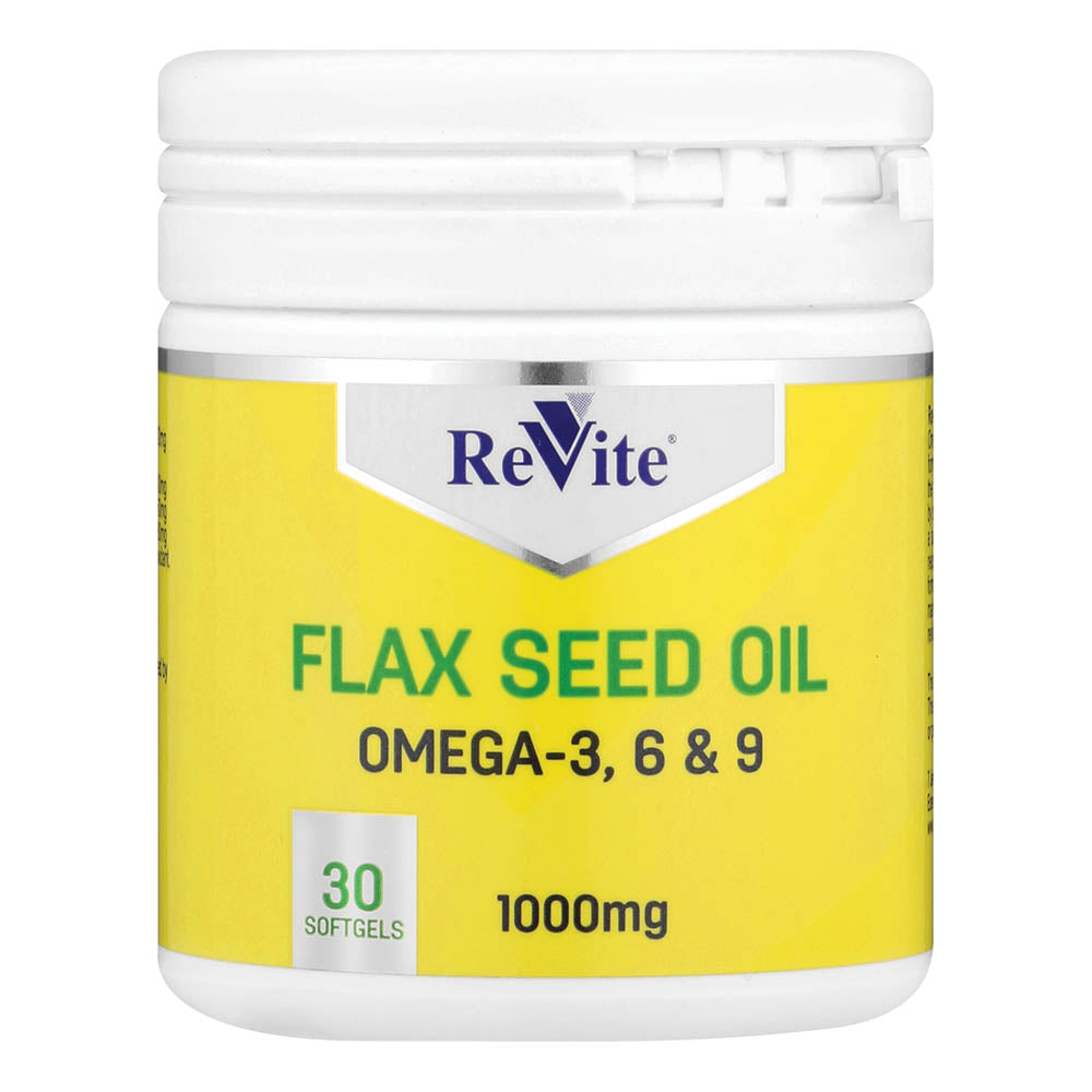 Revite Flax Seed Oil 1000Mg, 30's