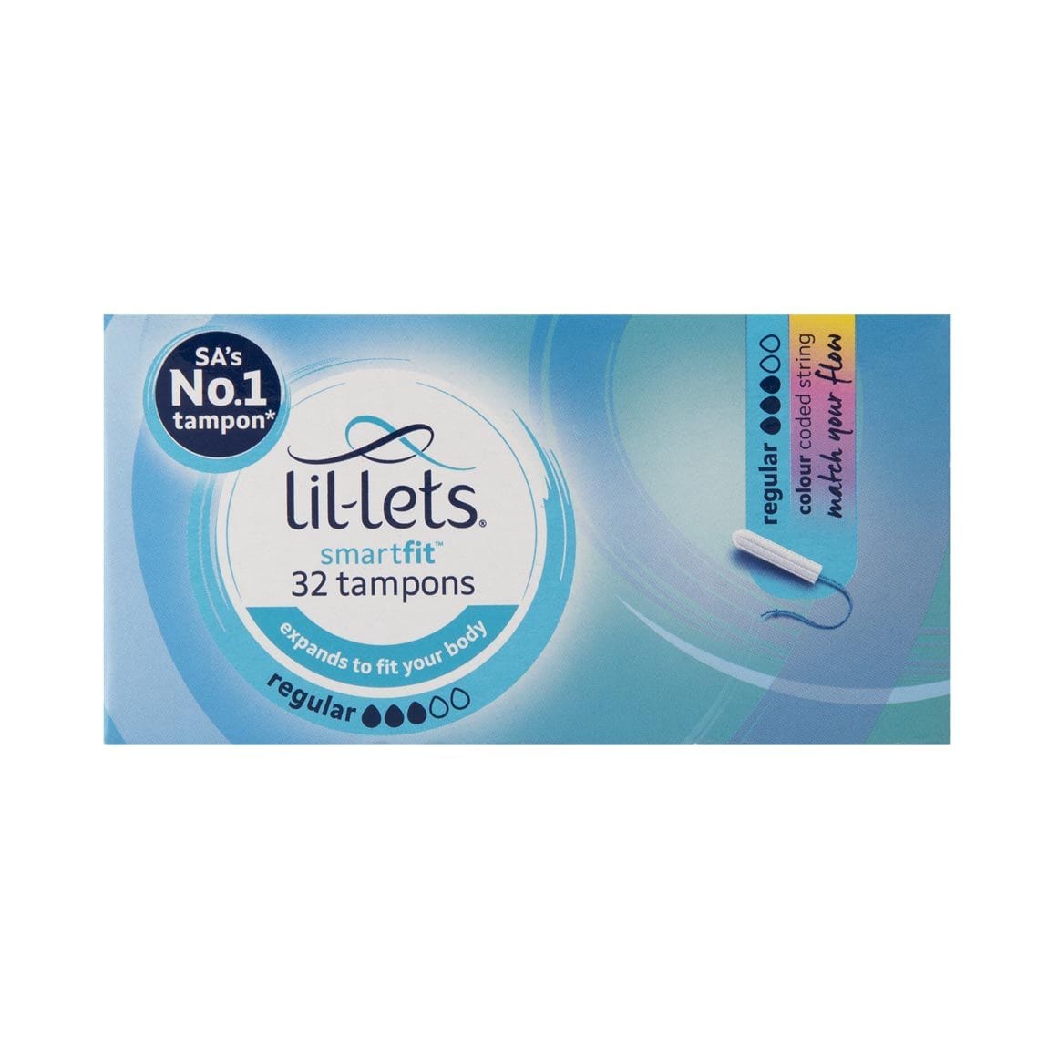 Lil-Lets Toiletries Lil-Lets Tampons Regular, 32's 6009508400484 35561