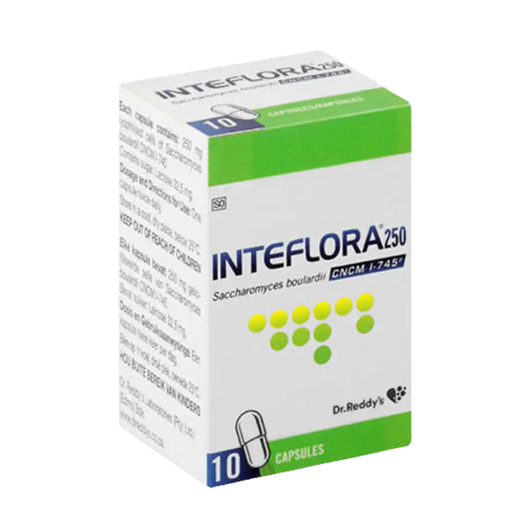 Inteflora 250 Probiotic Antidiarrhoeal Capsules
