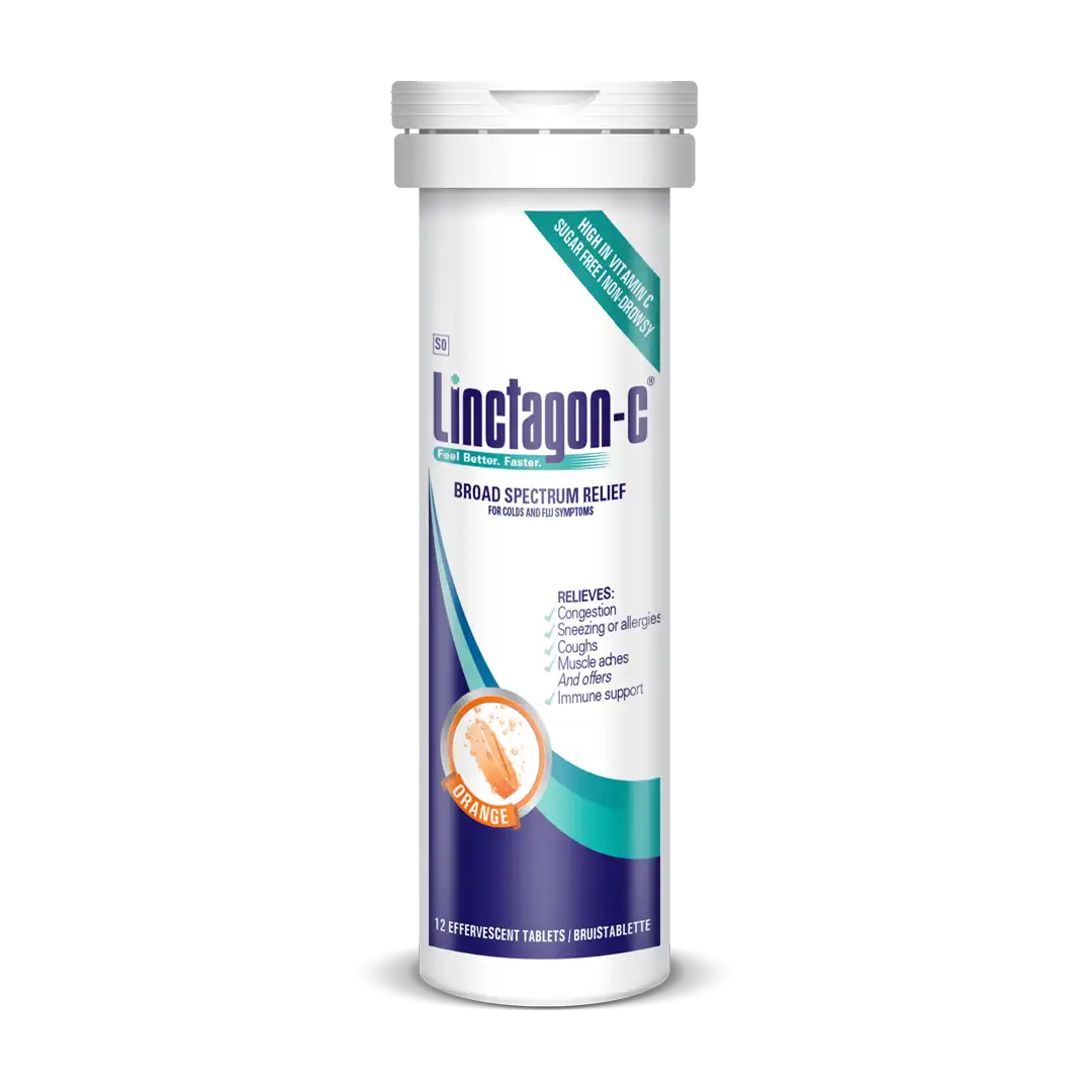 Linctagon-C Orange Eff Tablets, 12's