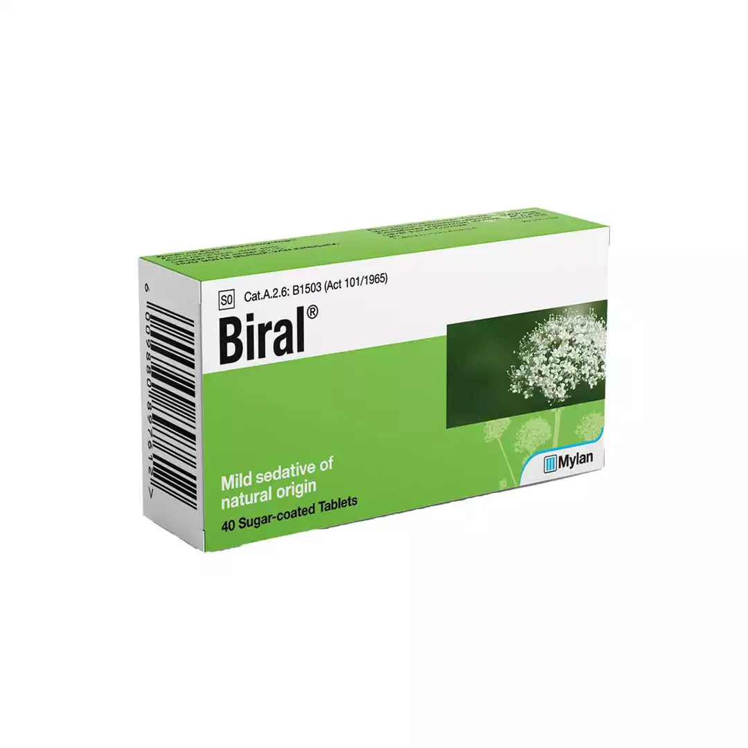 Biral Mild Tranquillizer Tablets, 40's