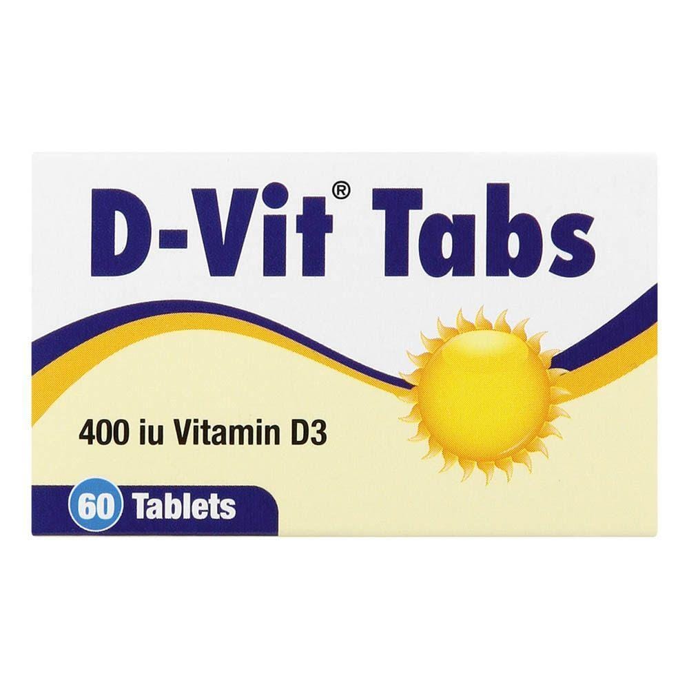 D-Vit Vitamins D-Vit 400Iu Tabs, 60's 6009620602193 710992001