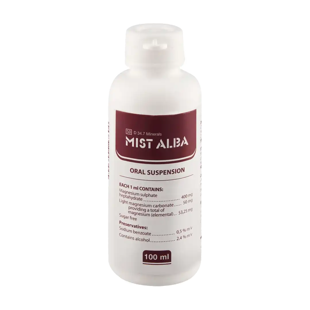 Mist Alba White Mixture of Magnesium Sulphate, 100ml