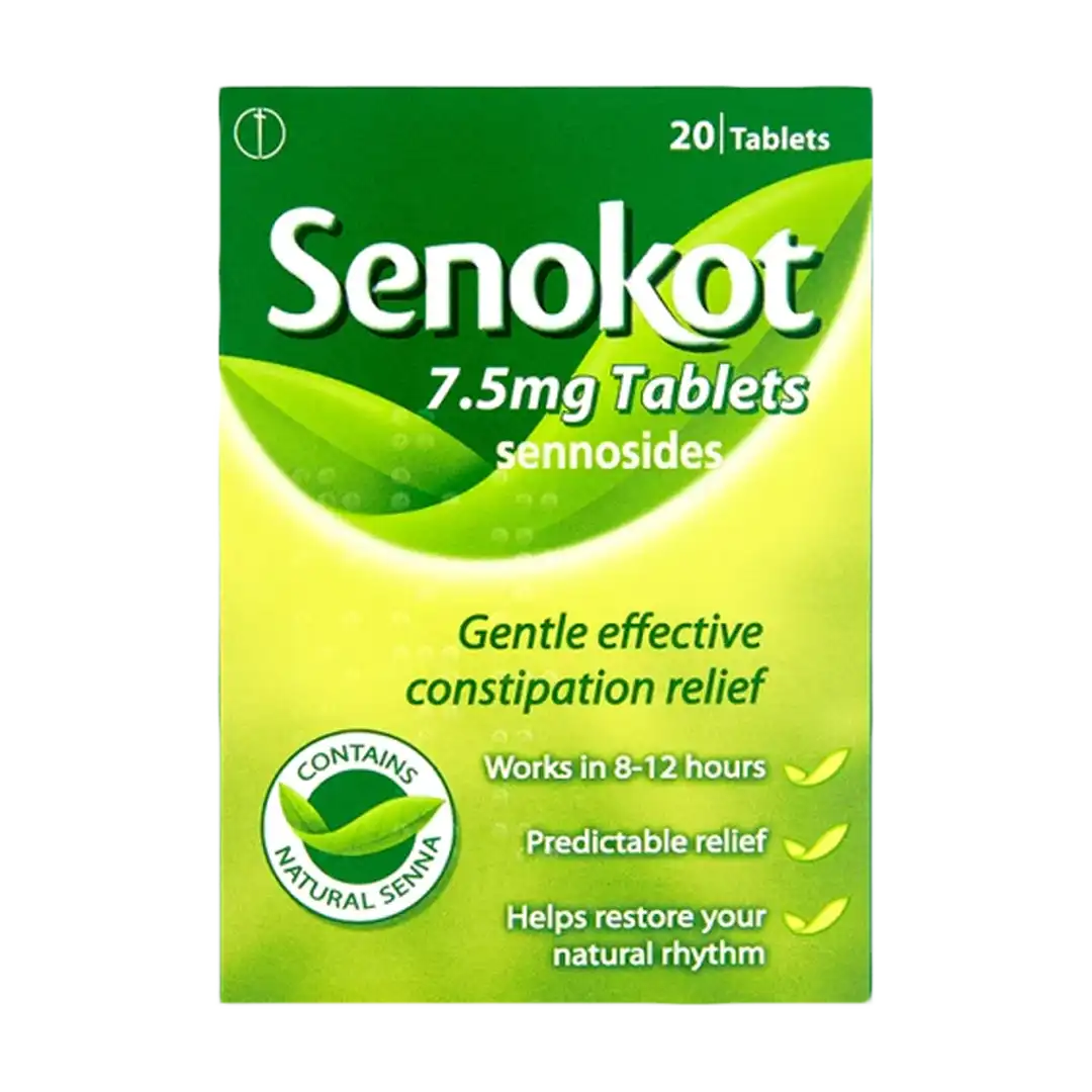 Senokot 7.5mg Tablets, 20's