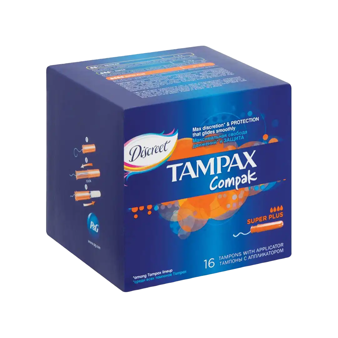 Tampax Tampons Compak Super Plus, 16's