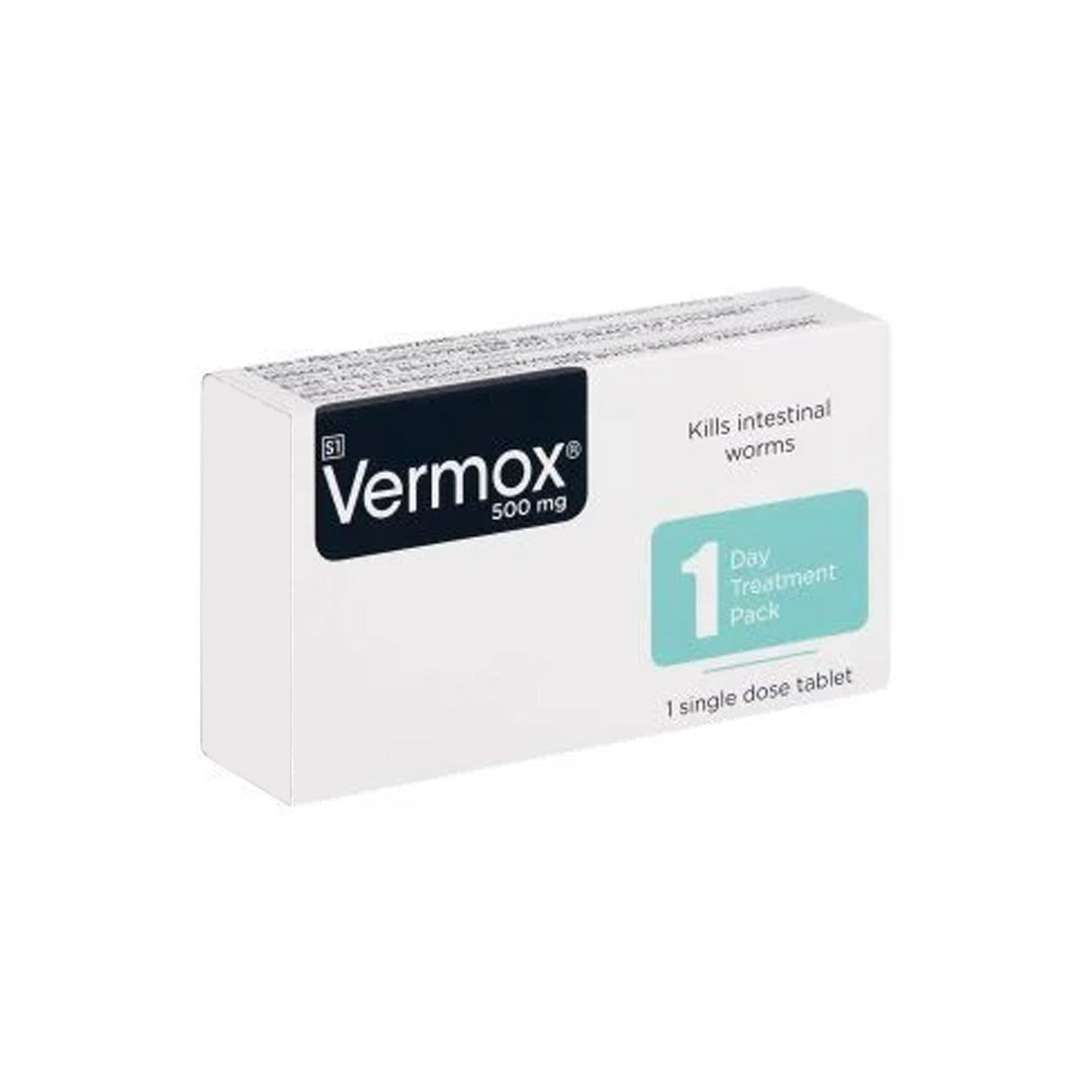 Vermox 500mg Tabs, 1's