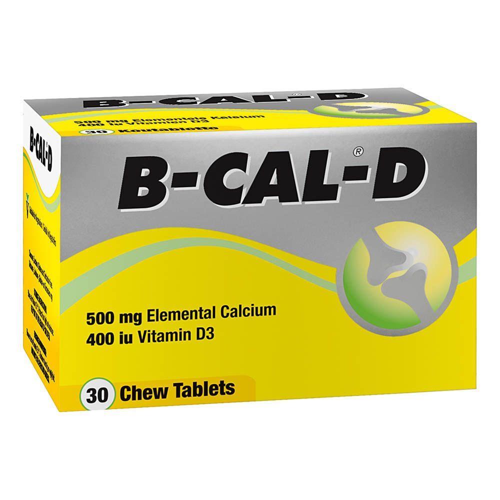 B-Cal Vitamins B-Cal-D Chew Tabs 30's 6009620600069 821586017