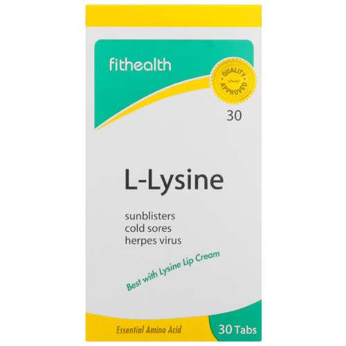 Fithealth  L-Lysine Tabs 30's
