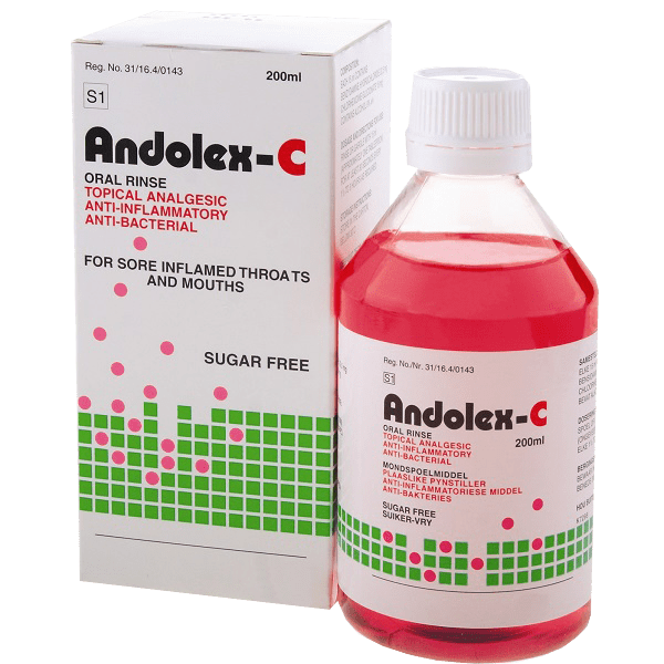 Andolex Health Andolex C Oral Rinse, 200ml 6001340585190 827630018