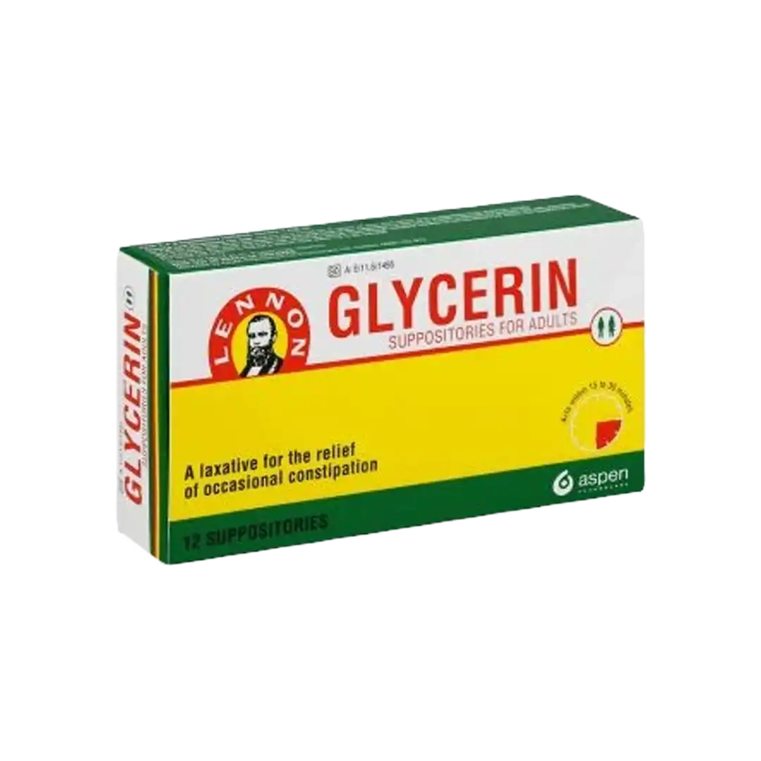 Glycerine Suppositories for Adults, 12 Suppositories