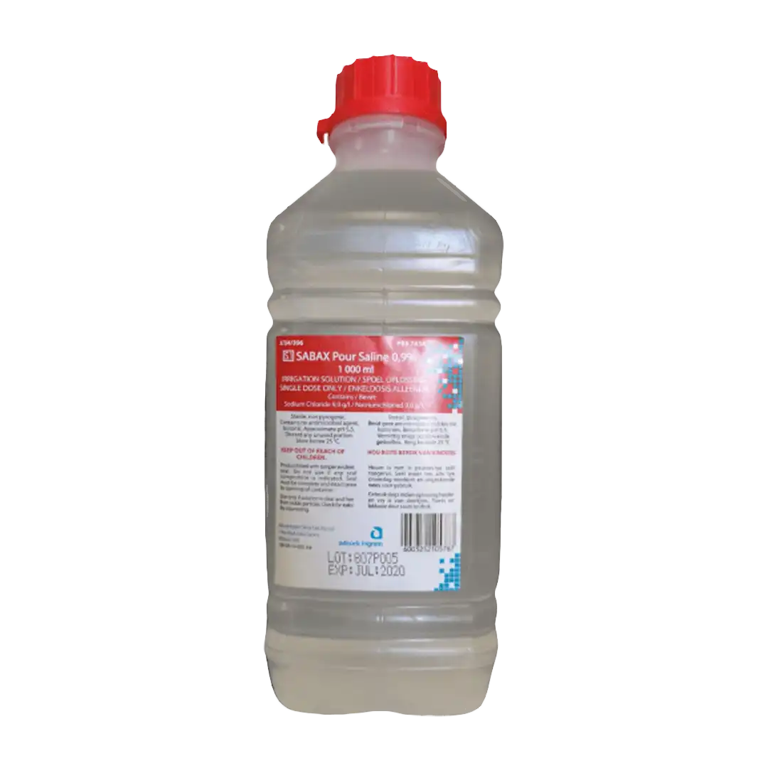Sabax Pour Saline Water 0.9%, 1l