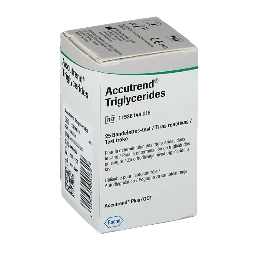 Accutrend Triglycerides Test Strips, 25's