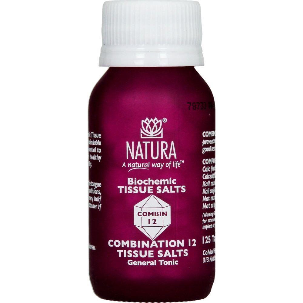 Natura Vitamins Natura Combin 12 Tissue Salts Tabs 125's 6009611481585 88538