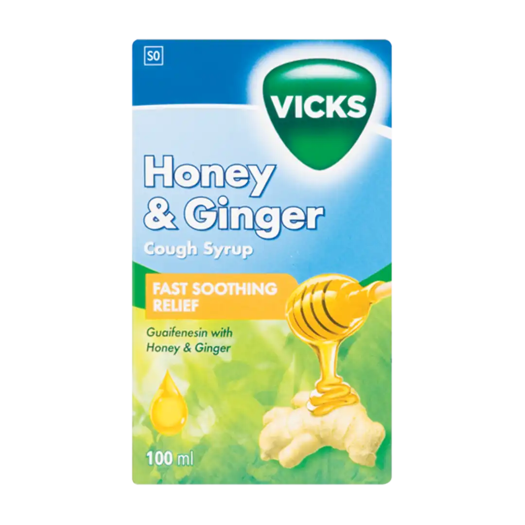 Vicks Cough Syrup Honey & Ginger, 100ml