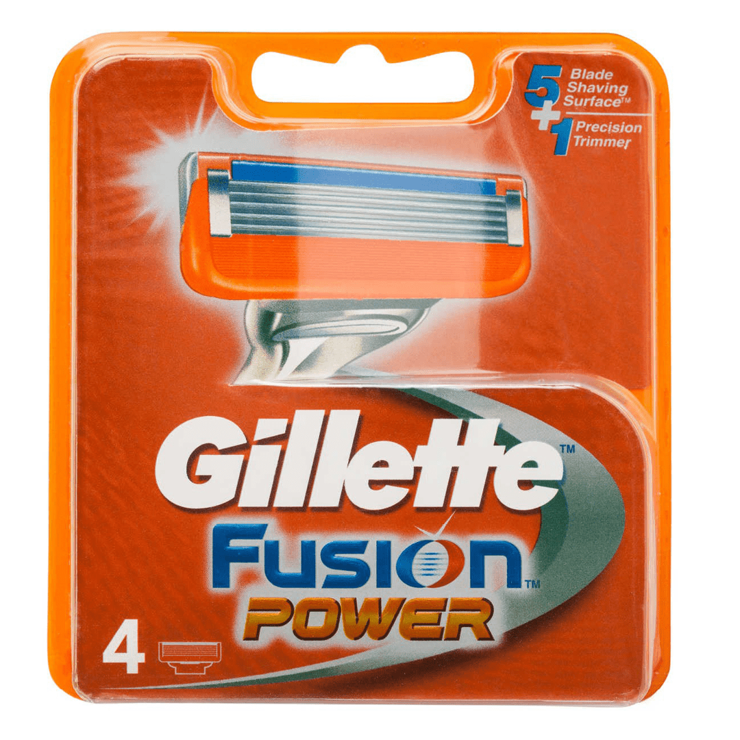 Mopani Pharmacy Toiletries Gillette Fusion Power Cartridges, 4's 7702018877591 94899