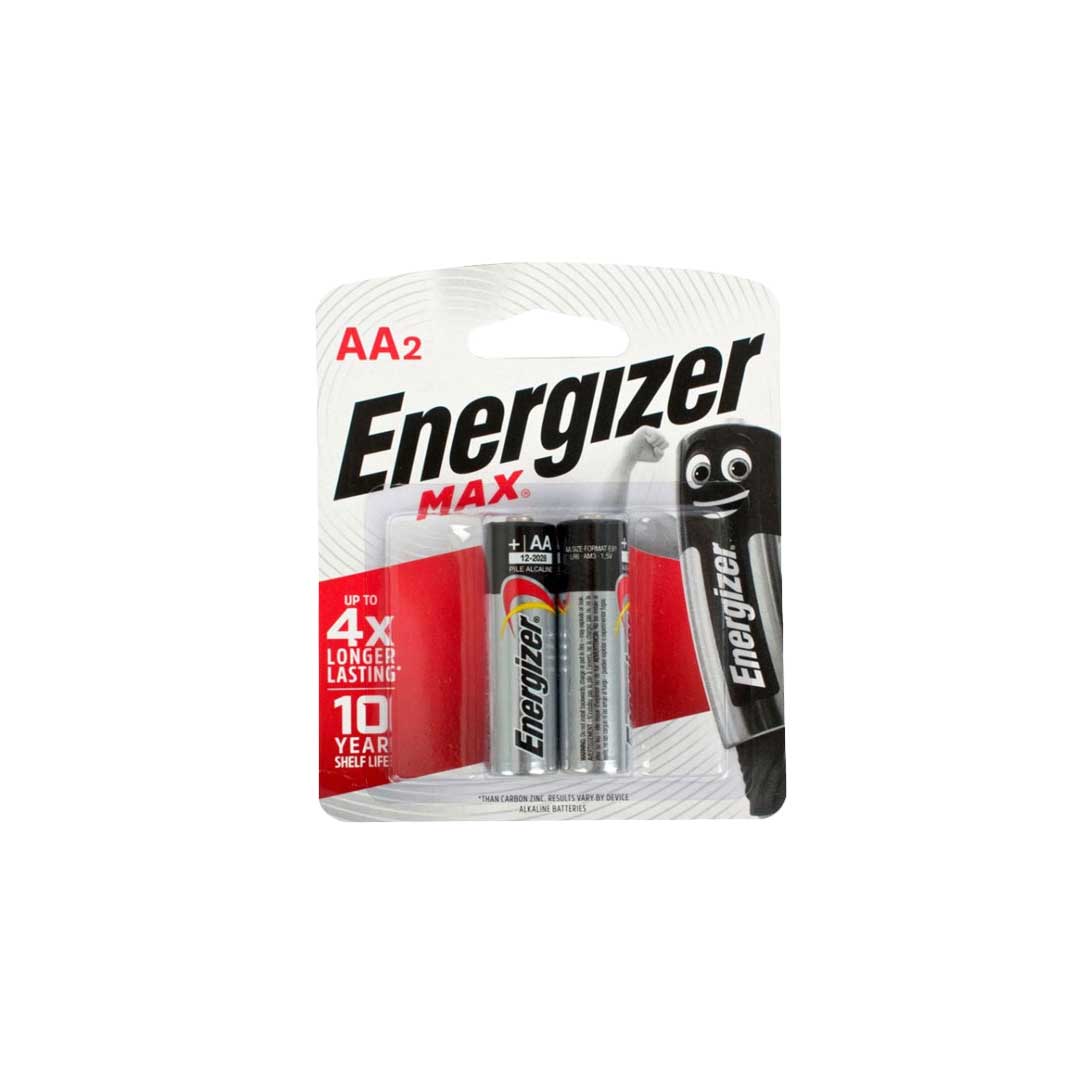 Energizer Max AA Battery, 2 Pc