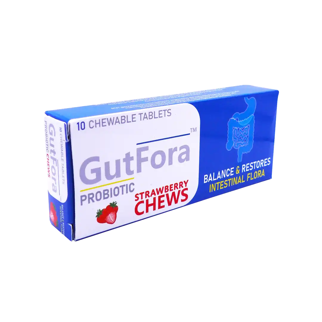 Gutfora Probiotic Strawberry Chews, 10's
