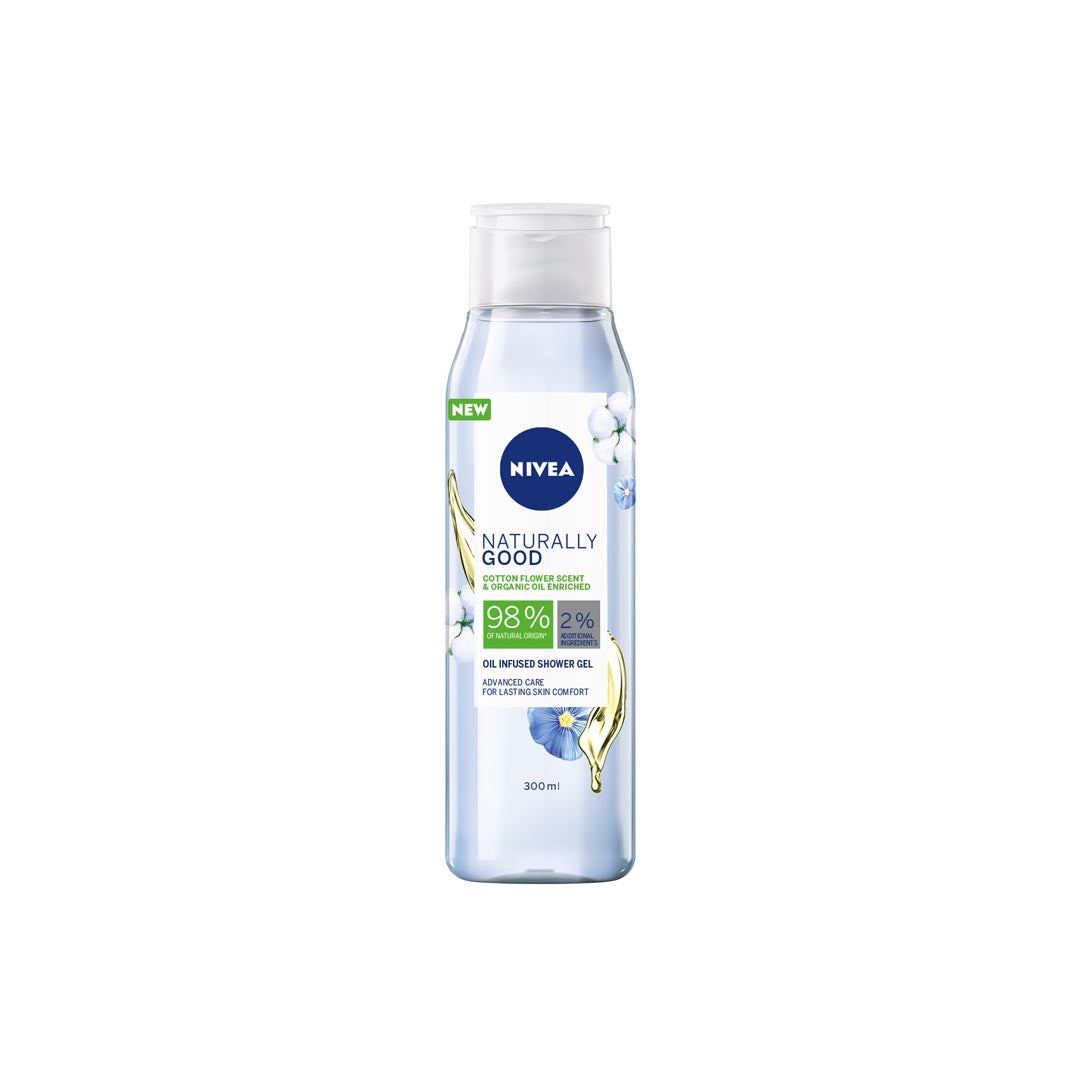 Nivea Naturally Good Shower Gel Assorted, 300ml