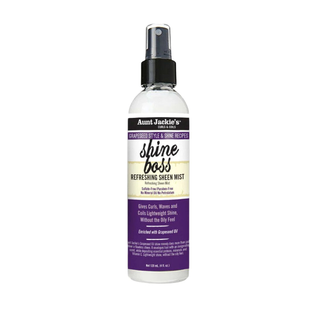 Aunt Jackie's Grapeseed Style & Shine Shine Boss Mist, 118ml