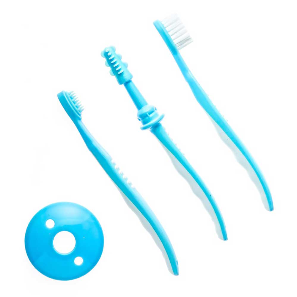 Snookums Baby Toothbrush Set Blue