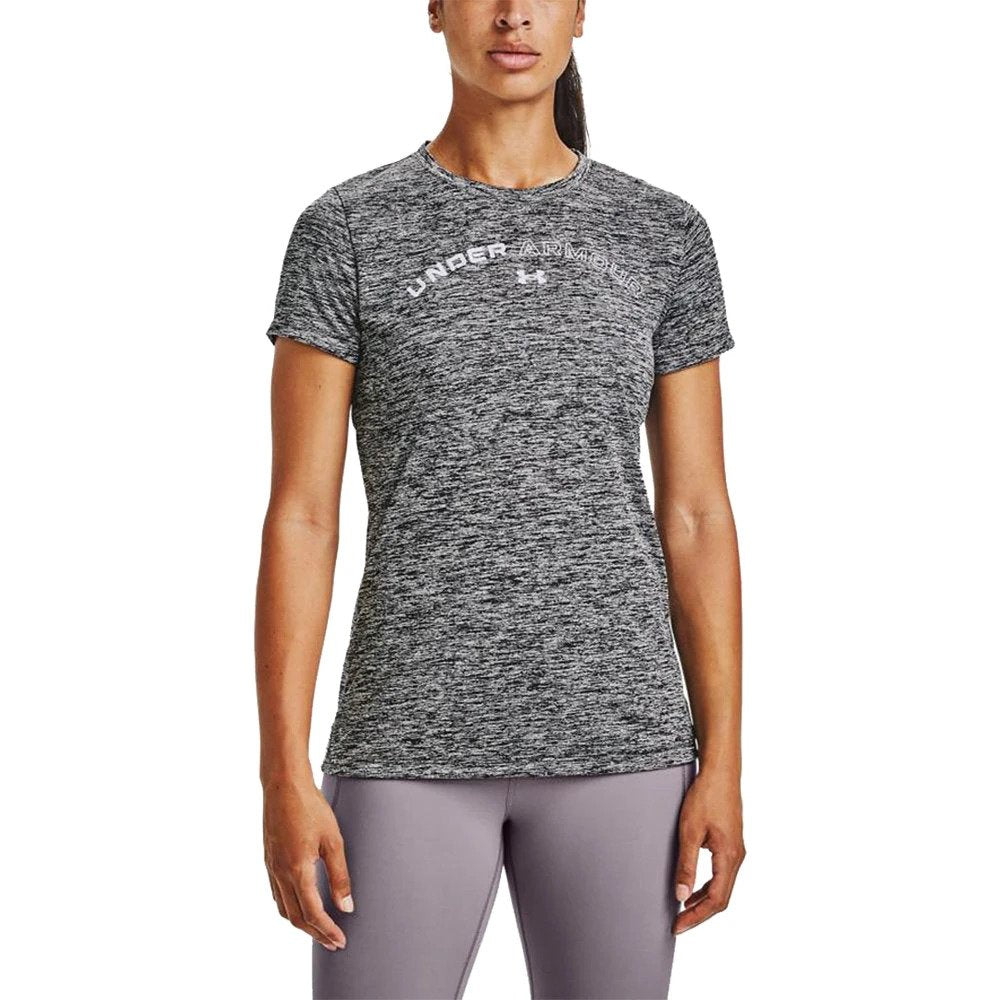 Women's UA Tech Twist V-Neck Short Sleeve Shirt Grey, Assorted Sizes
