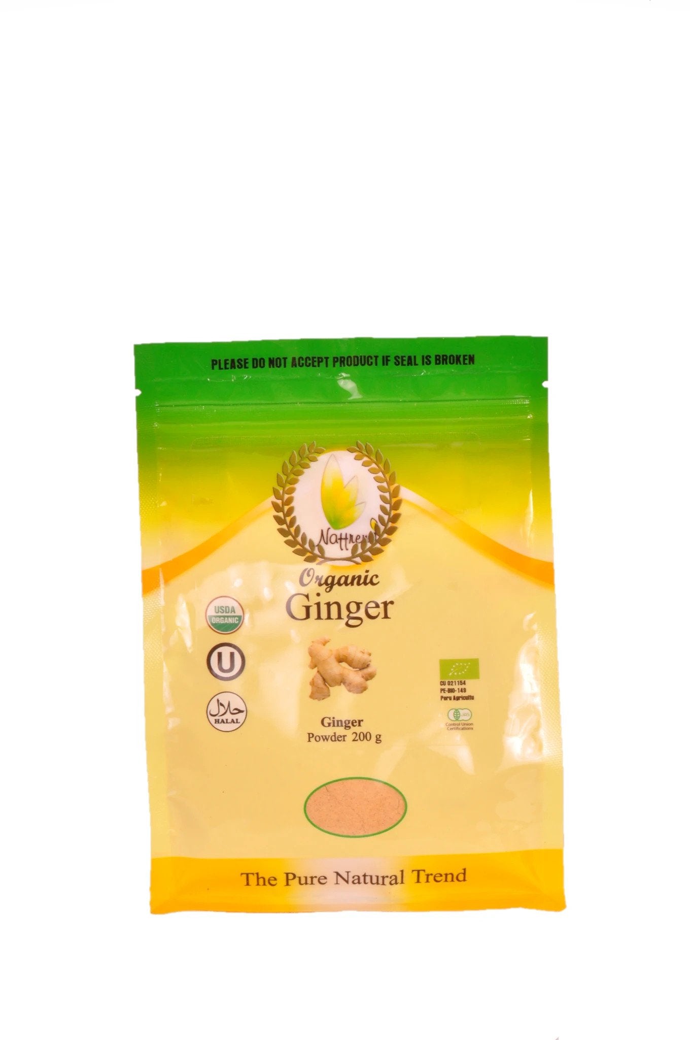 Nattrend Organic Ginger, 200g